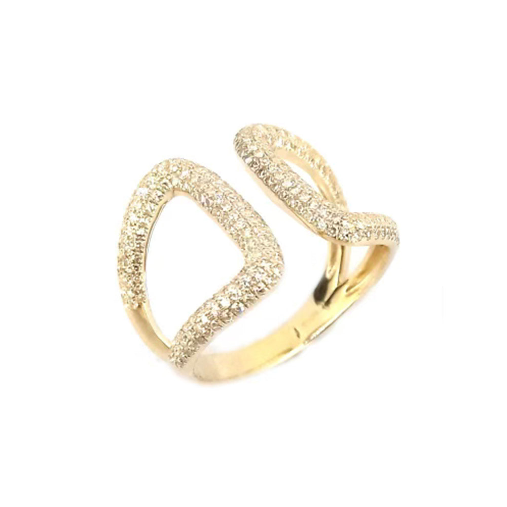 Gold Diamond Pave Ring